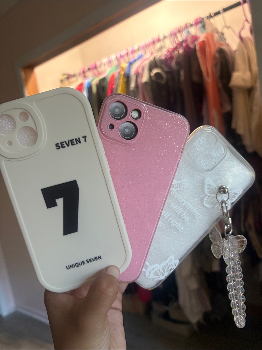 Sparkling Pink Glitter iPhone Case - Seven 7 Inspired